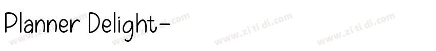 Planner Delight字体转换